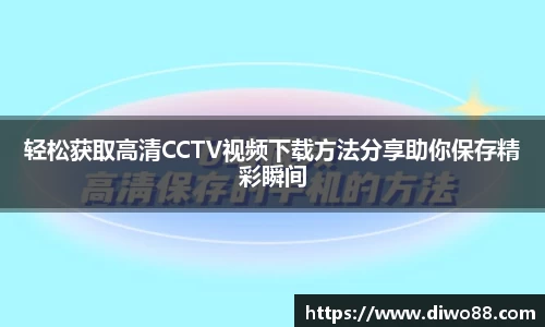 轻松获取高清CCTV视频下载方法分享助你保存精彩瞬间